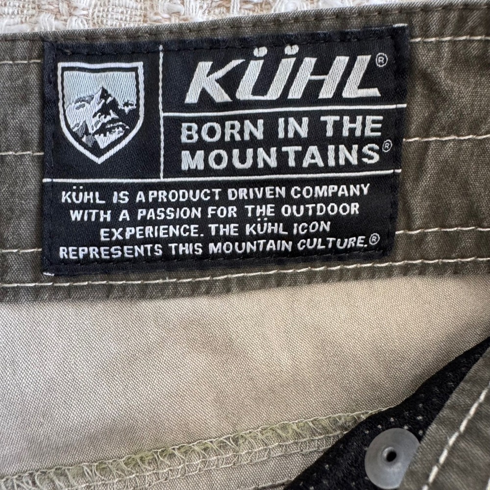 Kuhl Ramblr Men's Green Hiking Shorts UPF 50+ Quick Dry Gorpcore Outdoor Size 34 - Picture 6 of 6